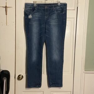 Women's Rue21 Twenty-one black Blue Denim Jeans size 13/14
